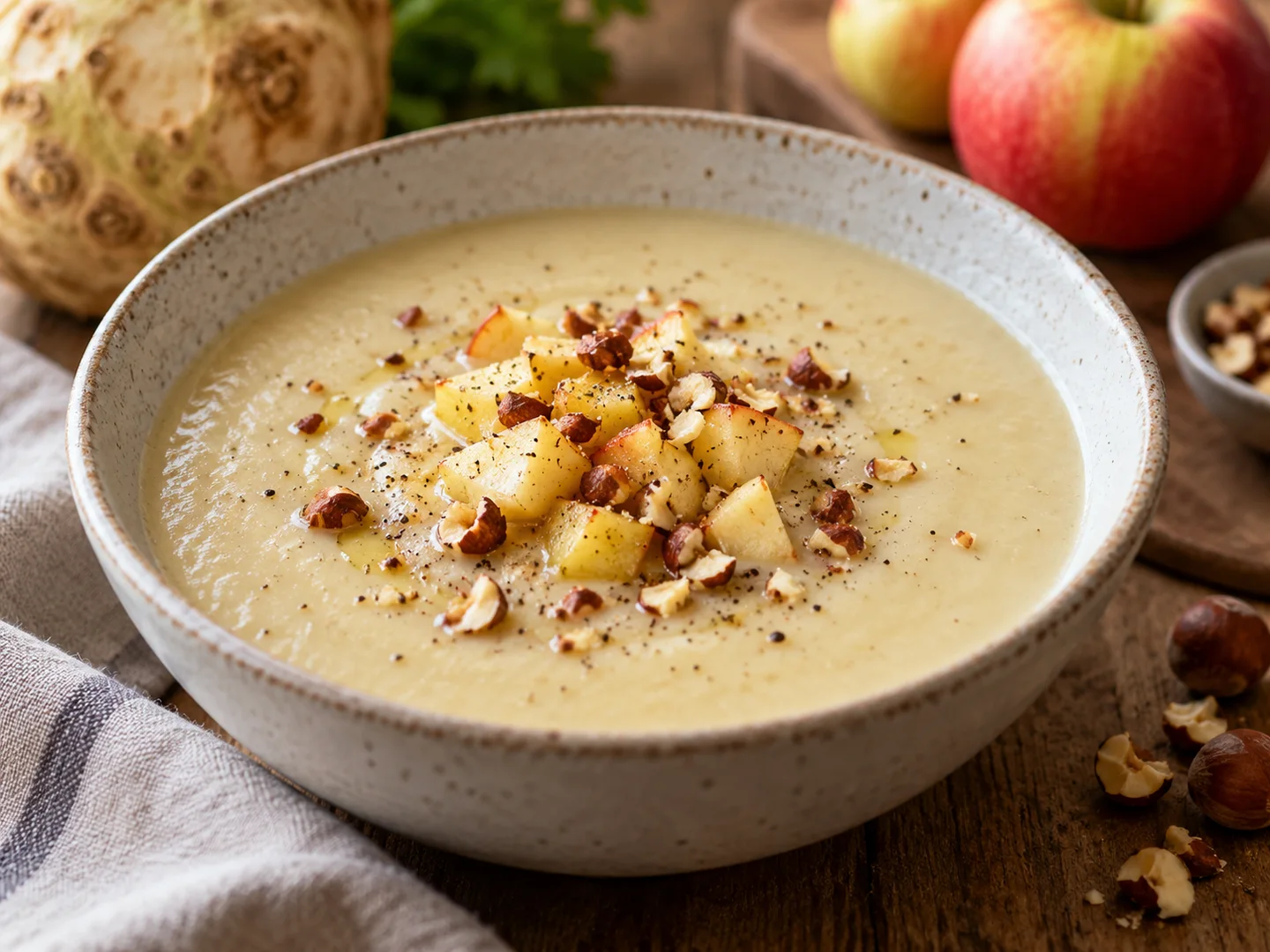 VeloutÃ© de cÃ©leri-rave et pomme