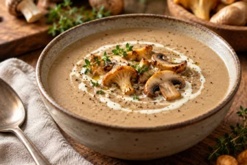 Velouté de champignons à la crème