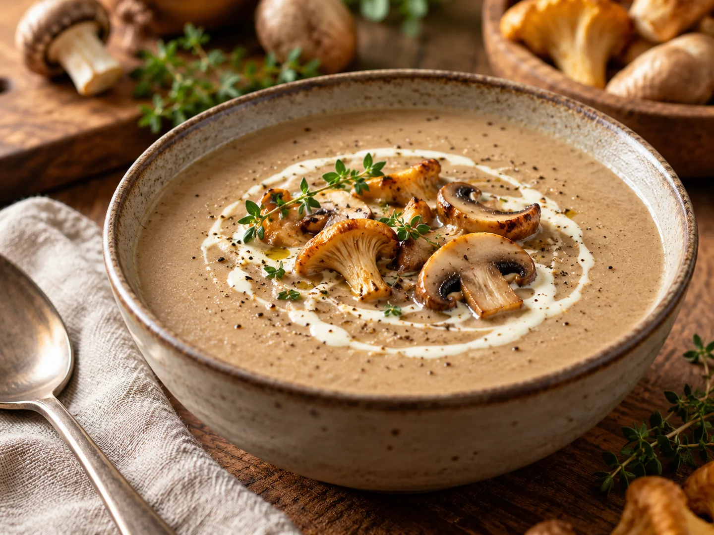 VeloutÃ© de champignons Ã  la crÃ¨me