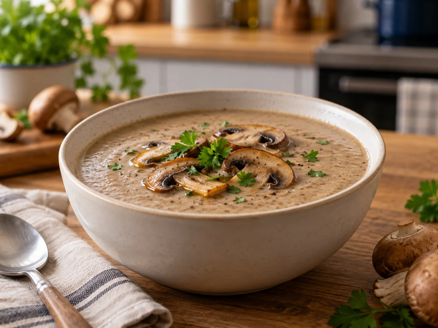 VeloutÃ© de champignons au Monsieur Cuisine