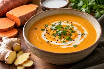 VeloutÃ© de patate douce au gingembre